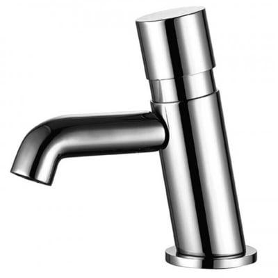 Compact Commercial Non Concussive Basin Tap in Chrome - RAK Ceramics