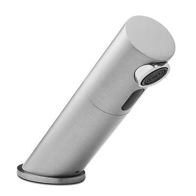 Compact Commercial Angled Deck Mounted Infra Red Tap in Chrome - RAK Ceramics