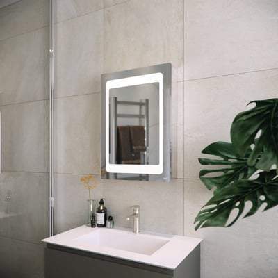 Aphrodite LED Illuminated Mirrored Recessable Cabinet - RAK Ceramics