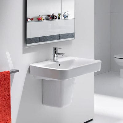 Senso Ceramic Wall Hung Basin 1 Tap Hole - Roca