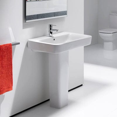 Senso Compact Ceramic 550mm Basin - 1 Tap Hole - Roca