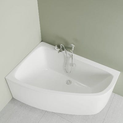 Cloud Offset Corner Bath - 1500 x 1000mm - Aqua