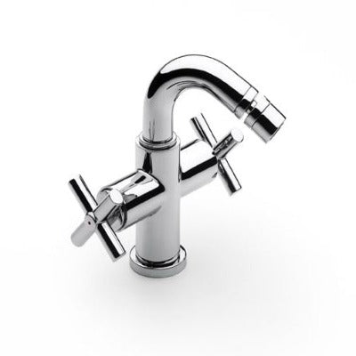 Loft Chrome Bidet Mixer Tap With Pop-Up Waste - Roca