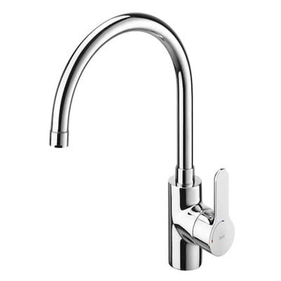 L20 Chrome Kitchen Sink Mixer With Swivel Spout - Roca
