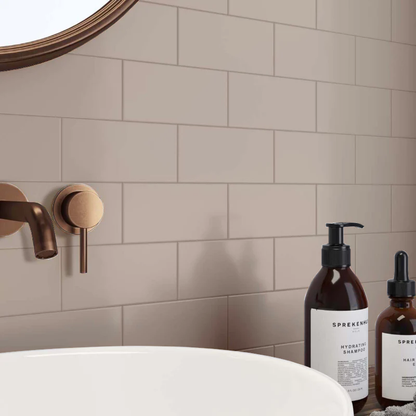 Mini Metro Matt Light Beige 150mm x 75mm (88 per Box)