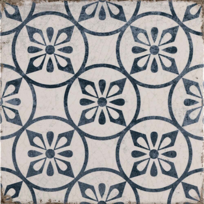 Garcia Petal Blue Matt Porcelain Wall & Floor Tile 200mm x 200mm (15 per Box)