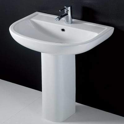Compact 55cm Basin in Alpine White - All Styles - RAK Ceramics