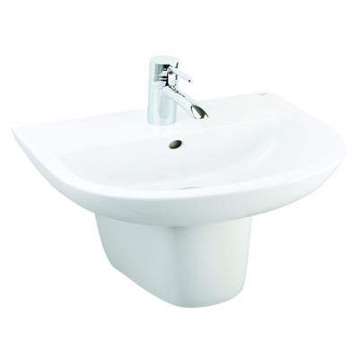Compact Half Pedestal for 46cm & 55cm Basin in Alpine White - RAK Ceramics