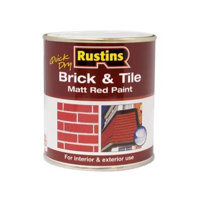 Rustins Quick Dry Brick and Tile Paint - Matt Red