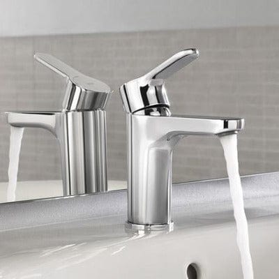 L20 Chrome Basin Mixer Tap with Pop-Up Waste - Roca