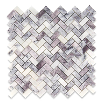 Calacatta Viola Marble Mosaic 15x30 Polished Tiles