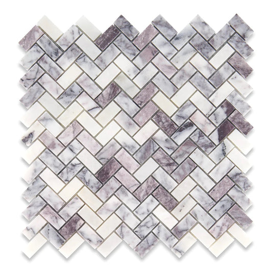 Calacatta Viola Marble Mosaic 15x30 Polished Tiles