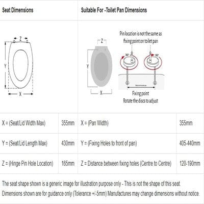 Cubix Wrap Over Toilet Seat with Soft-Close Hinges - Aqua