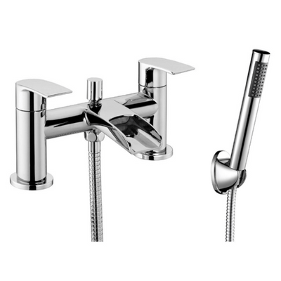 Flo Chrome Bath Shower Mixer - Aqua