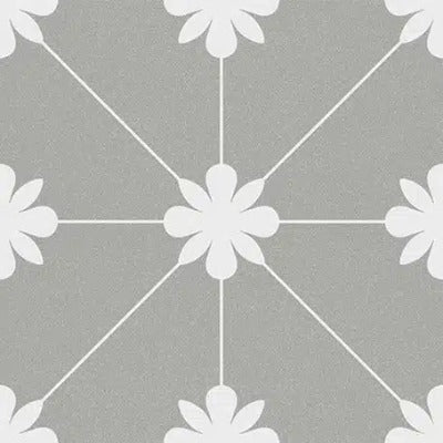 Tuban Porcelain Matt Wall and Floor Tile - Grey 200mm x 200mm (Free Sample)