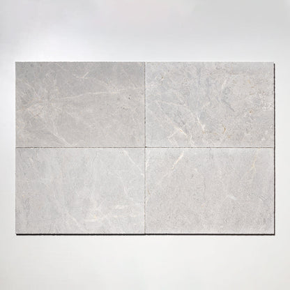 Tundra Gray Tumbled Marble Floor Wall Tile – 406 × 610 × 12 mm