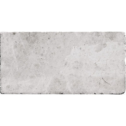 Tundra Gray Tumbled Marble Floor Wall Tile – 406 × 610 × 12 mm