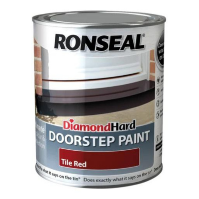 Ronseal Diamond Hard Doorstep Paint Tile Red - 750ml