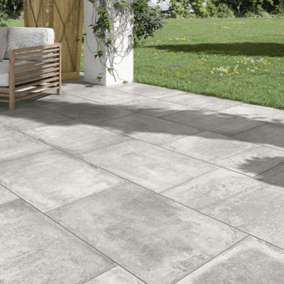Windermere Outdoor Porcelain Paving Tile - 900mm x 600mm - Grey - Spectrum