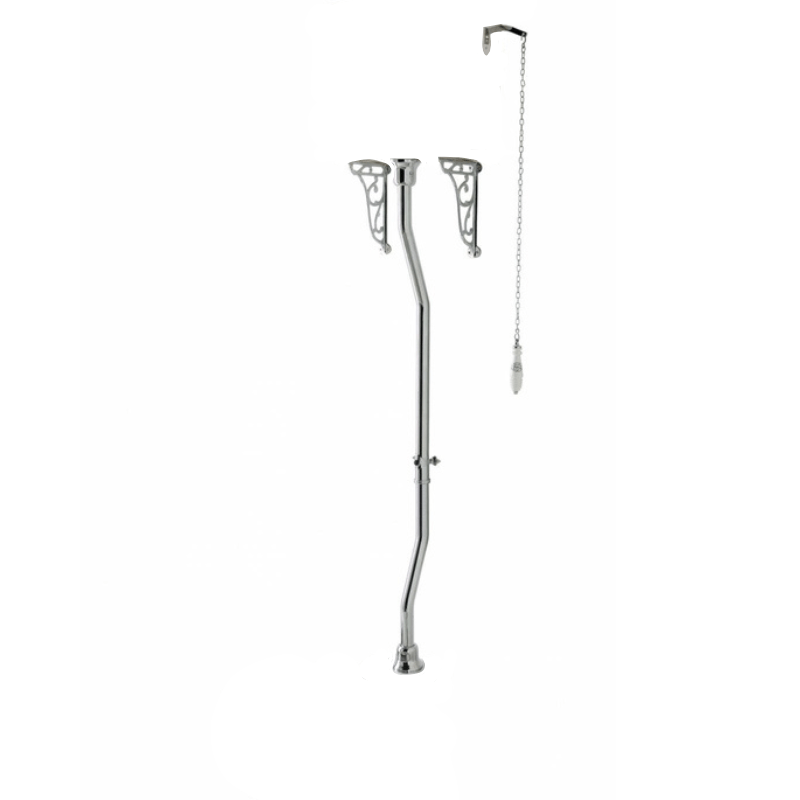 Victrion High Level Cistern Flush Pipe Kit Chrome - Bayswater Bathrooms