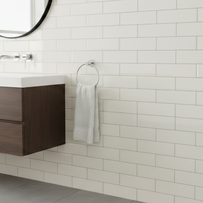 Abbey Arena Ceramic Glass Crackle Effect Wall Tile 75mm x 150mm (40 per Box)