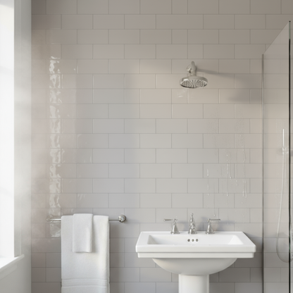 Abbey Centra Ceramic Glass Crackle Effect Wall Tile 75mm x 150mm (40 per Box)