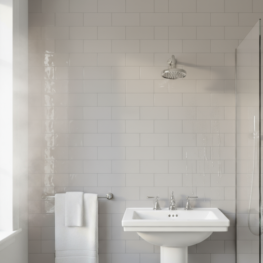 Abbey Centra Ceramic Glass Crackle Effect Wall Tile 75mm x 150mm (40 per Box)