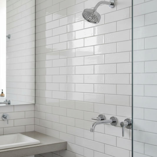 Abbey Perla Ceramic Glass Crackle Effect Wall Tile 75mm x 150mm (40 per Box)