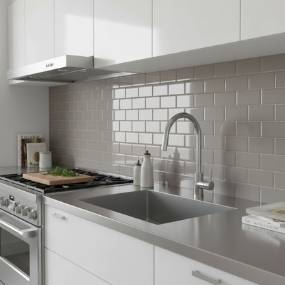 Mini Metro Gloss Grey 150mm x 75mm (44 per Box)