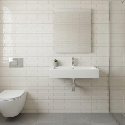 Camden Ceramic Gloss Blanco Wall Tile 200mm x 100mm (50 per Box)