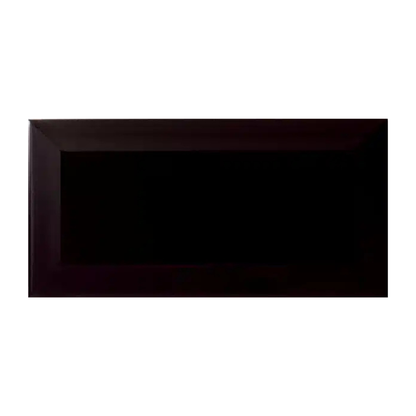 Mini Metro Gloss Black Bevel Decor 200mm x 100mm (50 per Box)