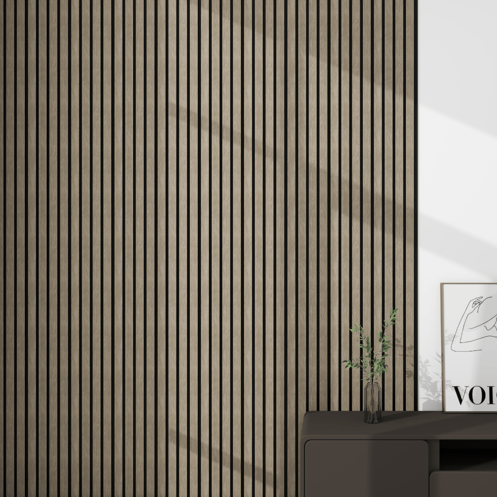 SplashPro Wide Slat Wall Panel 2400mm x 315mm x 7mm - All Colours - The Wood Wall Panel Company
