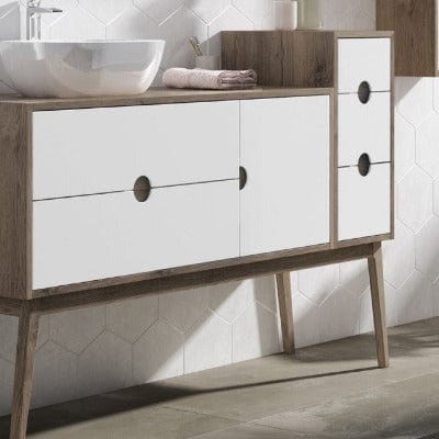 Kompass Oak Floor Standing Leg Set - All Sizes - Aqua