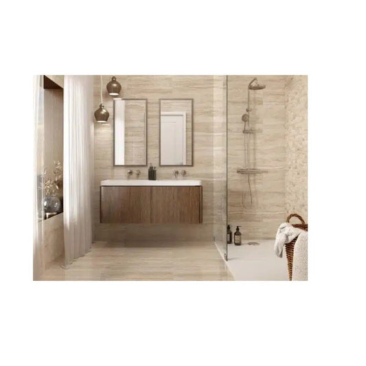Verona Sand Porcelain Gloss Wall & Floor Tile 600mm x 300mm (Free Sample)