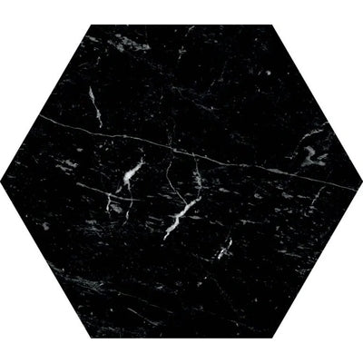 Hexa Terni Matt Black Marble Effect 230mm x 270mm (Free Sample)