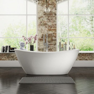 Aphrodite Freestanding Double Ended Bath - 1700 x 740mm - Aqua