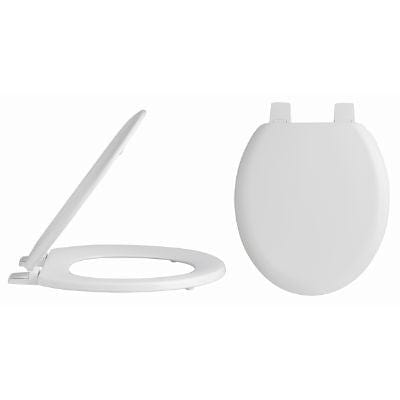 Trad Round Wood Seat Bottom Fixing White - Bayswater