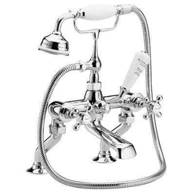 Hex Deck Mounted Bath Shower Mixer Tap - Bayswater