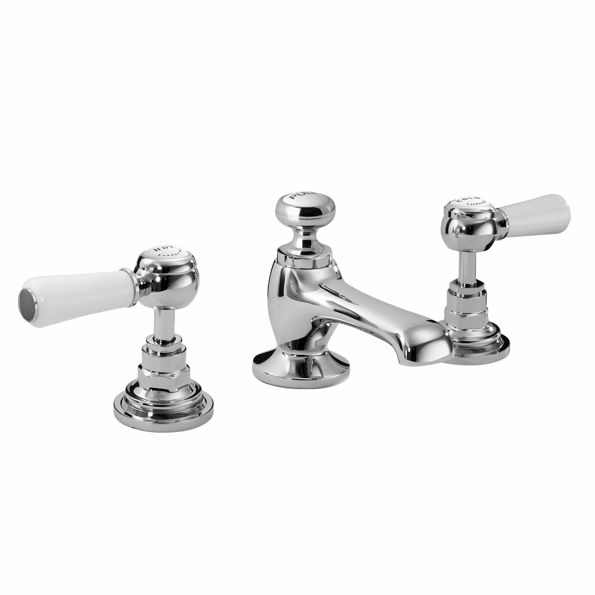 Hex Deck Mounted Lever Basin Mixer - Bayswater Mixer Taps
