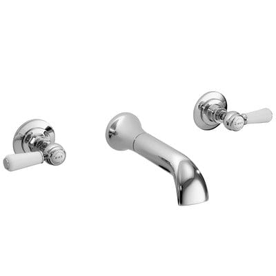 Hex Wall Mounted Bath Filler - Bayswater Mixer Taps