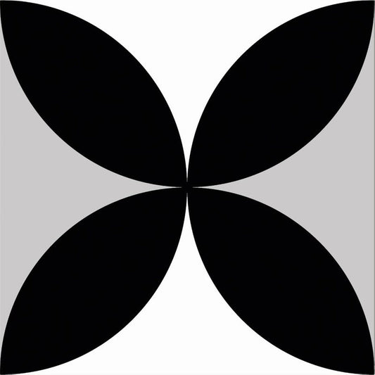 Symphony Black Petals A - Free Sample Cut To Size