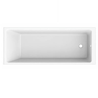 Chic Single Ended Straight Bath - All Sizes - Aqua