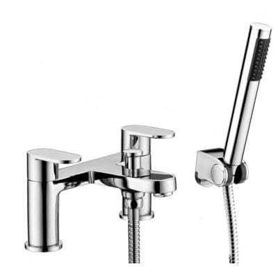 Compact Round Bath Shower Mixer in Chrome - RAK Ceramics