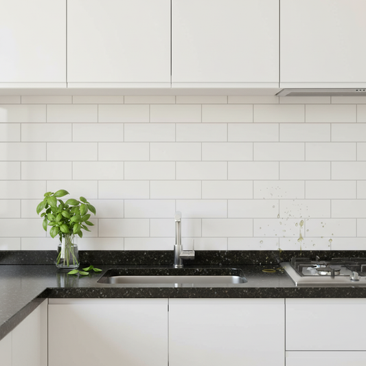 Central Bone Gloss Ceramic Wall Tile 100mm x 200mm (50 per Box)