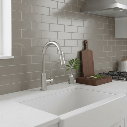 Central Dark Grey Gloss Ceramic Wall Tile 100mm x 200mm (50 per Box)