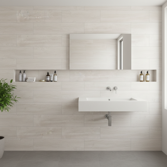 Dune Blanco Wind Décor Matt Ceramic Wall Tile 690mm x 240mm (7 per Box)