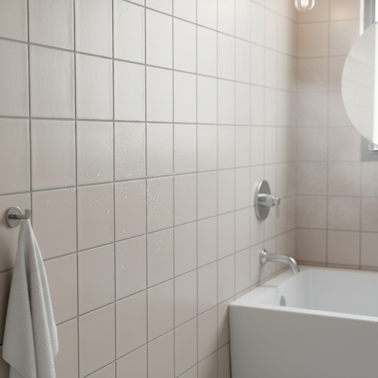 Flash Blush Ceramic Gloss Pink Wall Tile 130mm x 130mm (38 per Box)