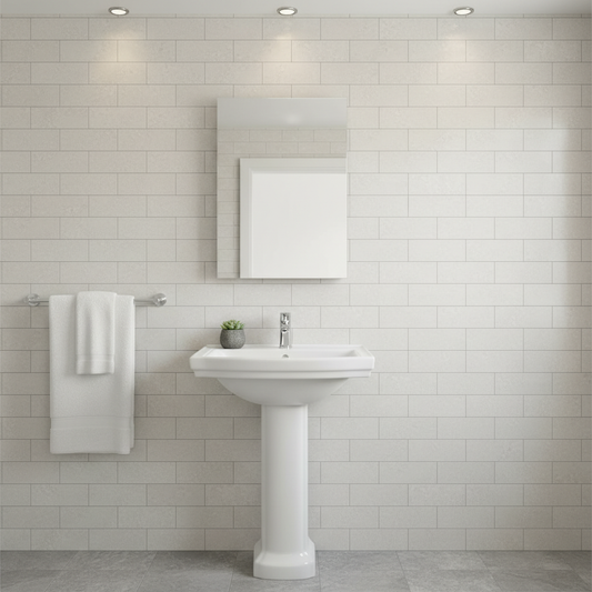 Polesden Cream Matt Ceramic Wall Tile 500mm x 250mm (8 per Box)