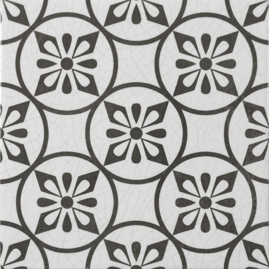 Garcia Petal Grey Matt Porcelain Wall & Floor Tile 200mm x 200mm (15 per Box)