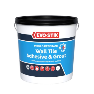 Mould Resistant Wall Tile Adhesive and Grout x 2.5 Litre (White)